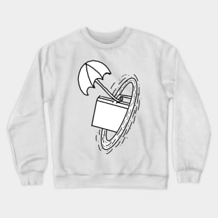 Umbrella briefcase in portal character inspired Crewneck Sweatshirt